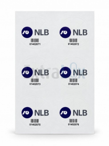 NLB-0010 NALEPKA VARNOSTNA NLB, FI 40 MM 94 X 148 MM 6/1