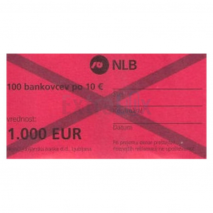 NLB-0036 PASICA ZA POŠKODOVANE BANKOVCE PO 10 EVROV 200/1