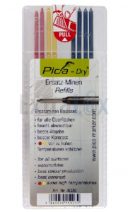 MINICE PICA-DRY 4020 1/8 (Barvne 4xčrne 2xrumene 2xrdeče)