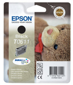 EPSON ČRNILO C13T06114010 BLACK ZA D68/88/3850/4850