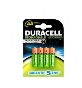 BATERIJA DURACELL POLNILNA AA/HR06-P NIMH-2400  1,2V 1/4