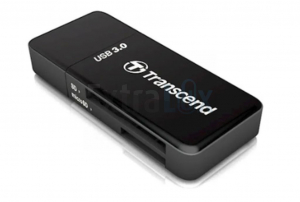 ČITALEC KARTIC TRANSCEND ZA SD MICROSD USB 3.1 ČRN (TS-RDF5K)