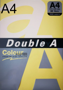 FOTOKOPIRNI PAPIR A4 80G DOUBLE A  SREDNJE RUMENA  BUTTER PASTEL 1/500