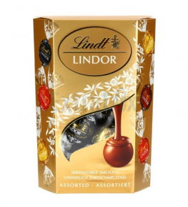 BONBONIERA LINDT, LINDOR, MEŠANE KROGLICE, 200G