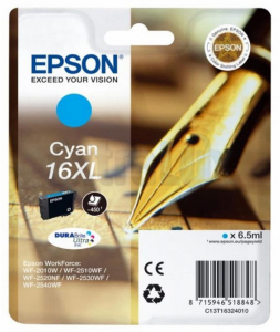 EPSON ČRNILO C13T16324010 ŠT.16XL CYAN ZA WF-2010,2510,2520,2530,2540