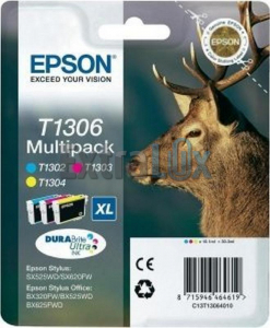 EPSON ČRNILO C13T13064012 MULTIPACK (CYAN,MAGENTA,YELLOW) ZA STYLUS BX525WD