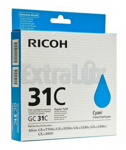 RICOH TONER 405689 GC31C ZA GXE2600/3300/3350N CYAN