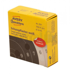 ETIKETE AVERY ZWECKFORM 3521 FI 19MM BELE 1/1000