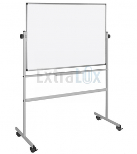 TABLA BELA NA STOJALU 120X180 MAGNETNA BI-OFFICE VRTLJIVA BIQR0503