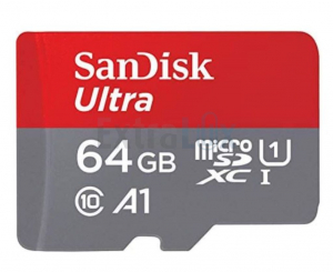 KARTICA SPOMINSKA SANDISK ULTRA MICRO SDXC 64GB 90MB/S UHS-1/C10 + SD ADAPTER