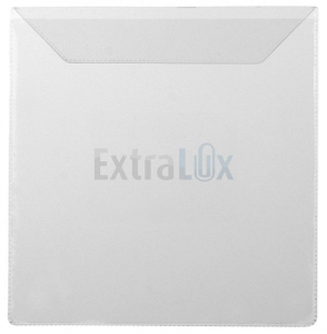 ETUI ZA CD PRAVOKOTNI PVC S KLAPO 130X130MM SAMOLEPILNI (RINČNI MEHANIZEM)