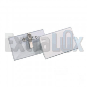 ETUI IDENTIFIKACIJSKI DURABLE D-8121 40X75MM S KOMBINIRANO SPONKO 1/25