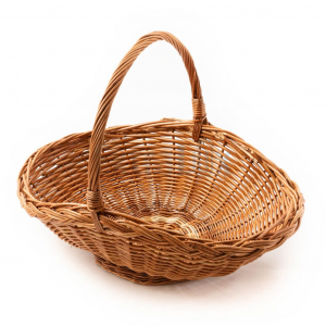 KOŠARA PLETENA 35x55CM Z ROČAJEM VELIKA