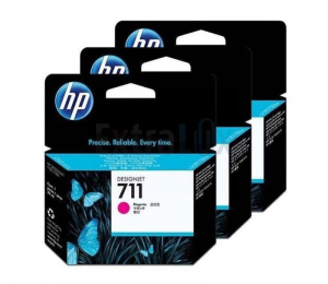 HP ČRNILO CZ135A ŠT.711 MAGENTA ZA DJ T520, T120 29ML; 3PACK