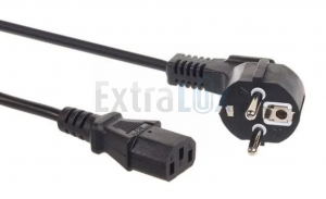 KABEL NAPAJALNI MACLEAN  3-PINSKI, EU VTIČ, 3M, MCTV-692 , ČRN (39908)