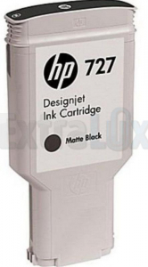 HP ČRNILO C1Q12A MATTE BLACK ŠT.727 300ML ZA DESIGNJET T9X0, T15X0, T25X0