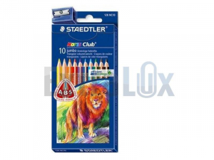 BARVICE STAEDTLER 128 NC10 JUMBO TRIROBNE + ŠILČEK 1/10