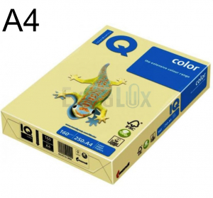 FOTOKOPIRNI PAPIR A4 160G IQ COLOR VANILIJA BE66-PASTEL 1/250