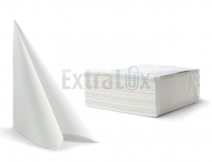 SERVIETE ENOSLOJNE AIRLAID, 40X40, BELA, 50/1