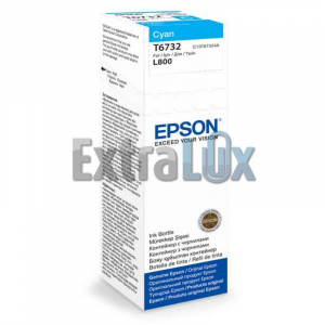 EPSON ČRNILO C13T67324A CYAN ZA L800/L805/L810/L850/L1800 STEKLENIČKA