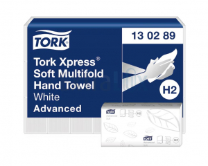 BRISAČE DVOSLOJNE ZLOŽENKE Z PREGIB TORK 130289 H2 BELE 21,2X25,5CM 1/3780