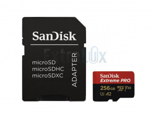 KARTICA SPOMINSKA SANDISK MICRO SDXC 256GB EXTREME PRO IN ADAPTER SD (1304567)