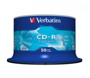 CD-R VERBATIM 700MB 80MIN 52X (43351) 1/50