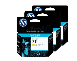 HP ČRNILO CZ136A ŠT.711 YELLOW ZA DJ T520, T120 29ML; 3PACK