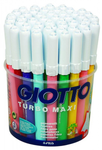 FLOMASTRI GIOTTO JUMBO PRALNI PVC LONČEK ART. 521400 48/1