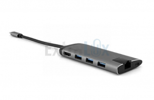 PRIKLOPNA POSTAJA VERBATIM USB-C USB 3.0 + HDMI + Gbit RJ45 + SD/MICROSD 49142