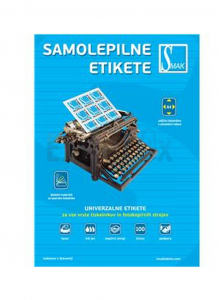 ETIKETE SMAK S-92 210X297 LASERGLOSS BELE (S-101) 100/1