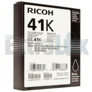 RICOH TONER 405761 GC-41K BLACK ZA SG3100/3110