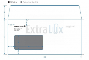 KUVERTA AMERIKANKA LO SI TD S TISKOM SPARKASSE 1/0 PP 1102