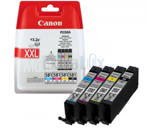 CANON KOMPLET ČRNIL CLI-581XXL (B, C, M, Y) 1998C005AA