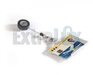 ETUI IDENTIFIKACIJSKI DURABLE D-801119 54X85MM NA IZVLEČNI VRVICI 1/10