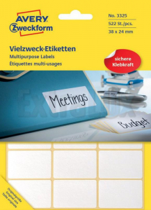ETIKETE AVERY ZWECKFORM 3325 38X24 (522 ETIKET)