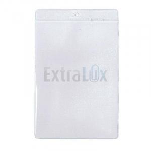 ETUI IDENTIFIK. POKONČNI PVC 170X113MM(ŽEPEK 148X105) Z OKROGLO LUKNJICO NA KRAJŠI STRANI