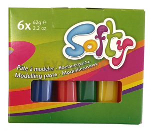 PLASTELIN MEHAK SOFTY 6X62G 6/1