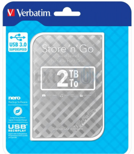 DISK ZUNANJI 2TB 2,5 VERBATIM VERBATIM STORE N GO 53198 USB 3.0 SREBRN