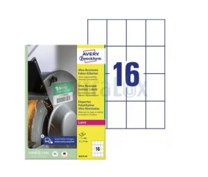 ETIKETE AVERY ZWECKFORM B5274-50 52x74 BELA 1/50