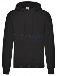 PULOVER MOŠKI S KAPUCO F.O.L. ČRN