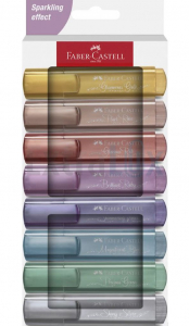 TEXT MARKER FABER CASTELL METALLIC SET 8/1