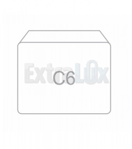 KUVERTA C6 162X114 SI BD BELA 80G