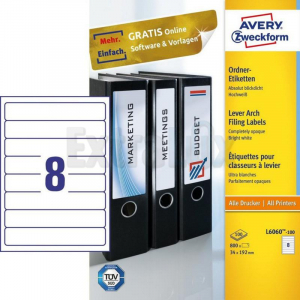 ETIKETE AVERY ZWECKFORM L6060 192X34 1/100