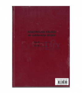 OBRAZEC 3,2 1/16 KONTROLNA KNJIGA ZA VZDRŽEVANJE DVIGAL