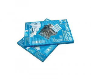 ETIKETE SMAK S-62 97X67,7 FLUO RDEČE 1/100