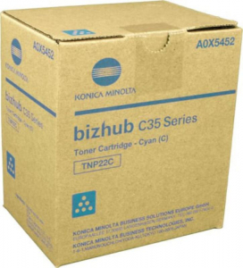 MINOLTA TONER A0X5452 TNP-22C CYAN ZA BIZHUB C35P