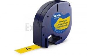 TRAK DYMO LETRA TAG 12MMX4MM RUMEN PLASTIF. ART. 91202 S0721620