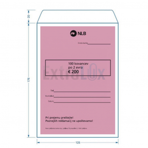 NLB-0047 VREČKA ZA KOVANCE PO 2,00 EUR 100/1