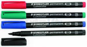 FLOMASTER STAEDTLER LUMOCOLOR 314 B PERMANENTNI OHP PRIREZANA KONICA 1,0-2,5MM